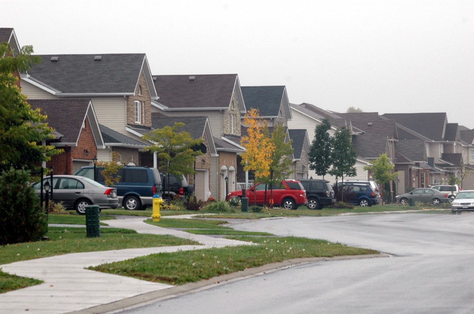 Classic suburban homes in a quintessential suburban neighborhood. (Photo by Flickr user Doug under Creative Commons License)
