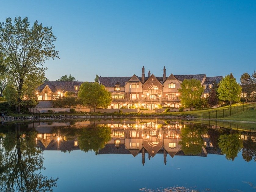 This home in Illinois, called "Hidden Ponds", sells for $18.775 million and has eight bedrooms and a full-size British pub. (Courtesy Sotheby's International Realty)