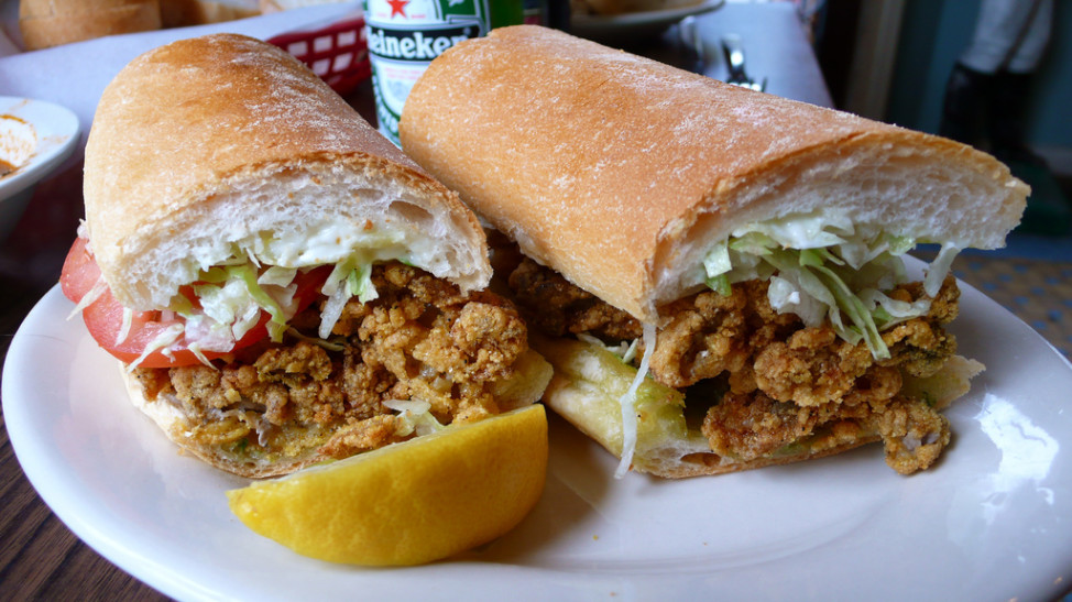 Fried Oyster Po' boy sandwich (Photo by Flickr user buck82 via Creative Commons license) 