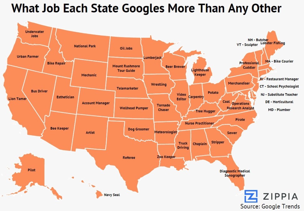 google-job-searches-by-state