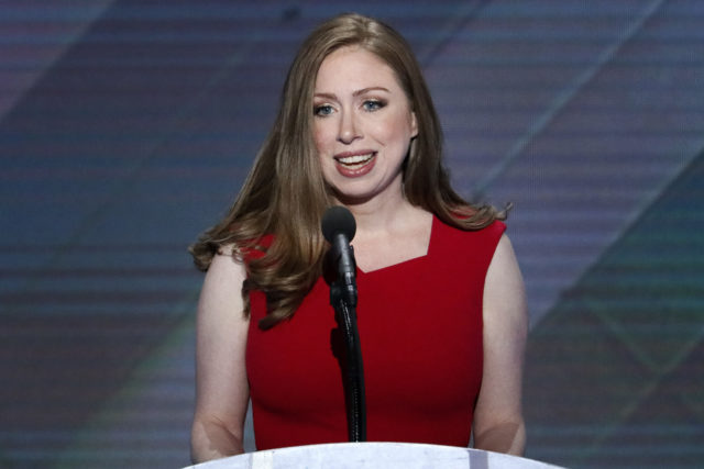 Chelsea Clinton, daughter of Democratic presidential nominee Hillary Clinton speaks during the final day of the Democratic National Convention in Philadelphia , Thursday, July 28, 2016. (AP Photo/J. Scott Applewhite)