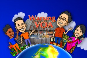 Acara 'Warung VOA' ditayangkan setiap hari Minggu sore di JTV.