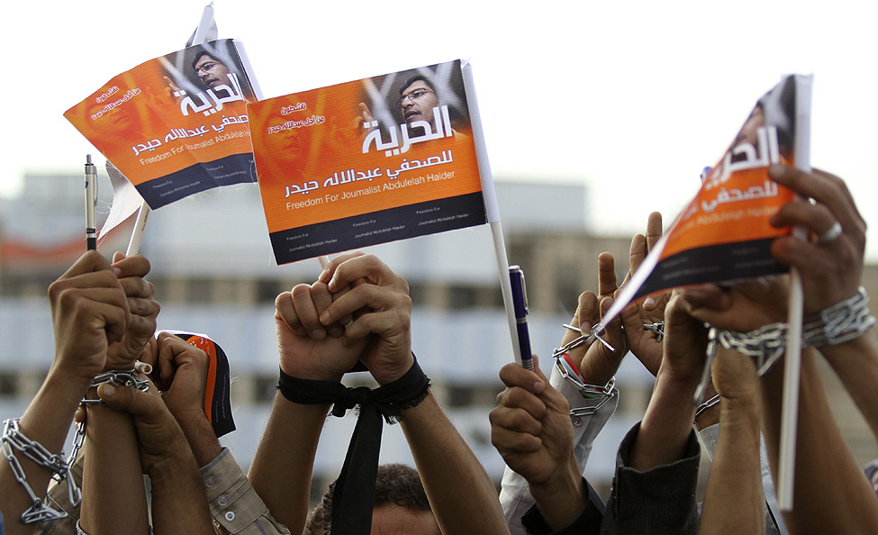 Yemen Protest Journalist