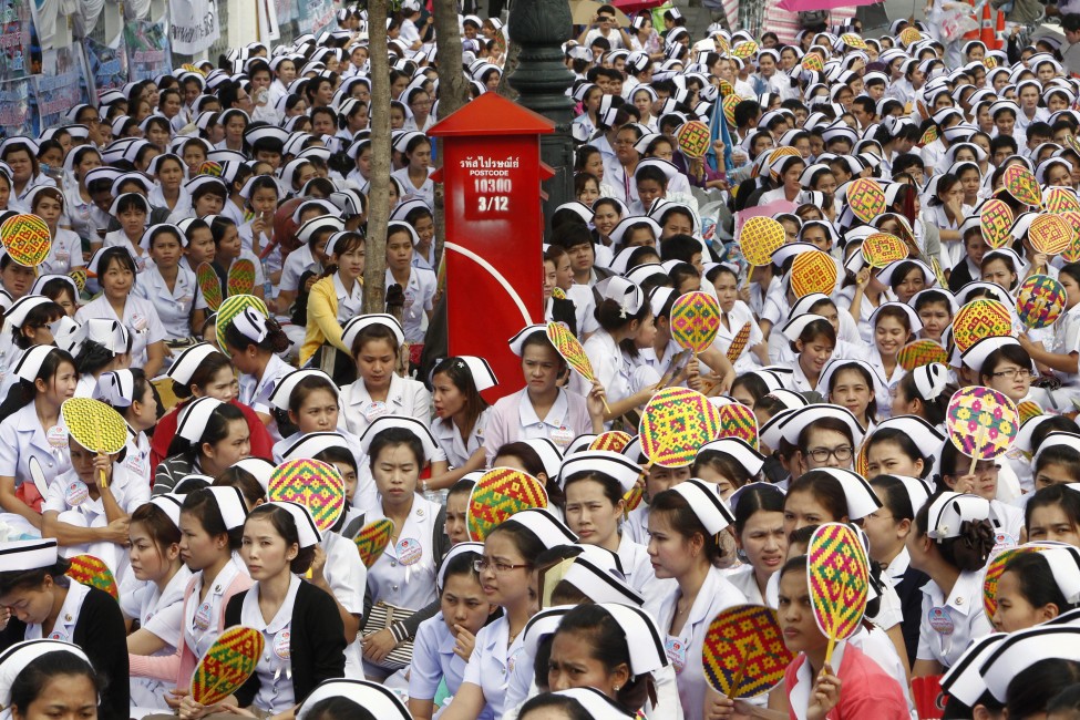 Thailand Nurses Rally