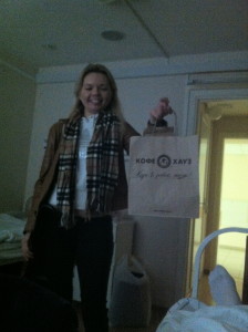 Ksenia brings coffee -- a contraband item in hospital that ran on tea. VOA Photo: James Brooke