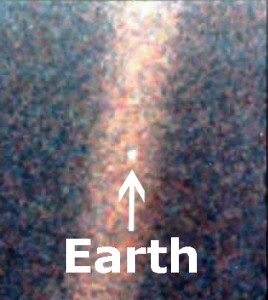 Earth - The "Pale Blue Dot" taken by Voyager 1 (Photo: NASA/JPL)