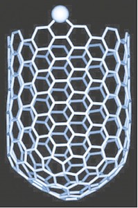 Thousands of times smaller than the average human hair, carbon nanotubes are extremely long and thin yet strong, making them a key nanotechnology structure. (Photo: NASA)