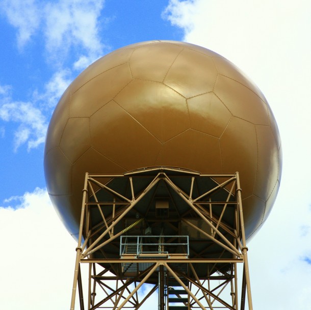 Doppler radar installation in Arizona's Empire Mountains, east of Tucson, set (Photo: Bill Morrow via Creative Commons/Flickr) 