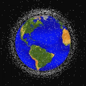 This computer generated graphic provided by NASA shows objects in Earth orbit that are currently being tracked.  Space junk has made such a mess of Earth's orbit that experts say we may need to finally think about cleaning it up. (AP)
