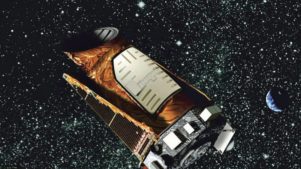 Artist’s rendering of the Kepler space telescope. (NASA)