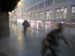 A rainy day in Chicago (Bernt Rostad via Flickr/Creative Commons)
