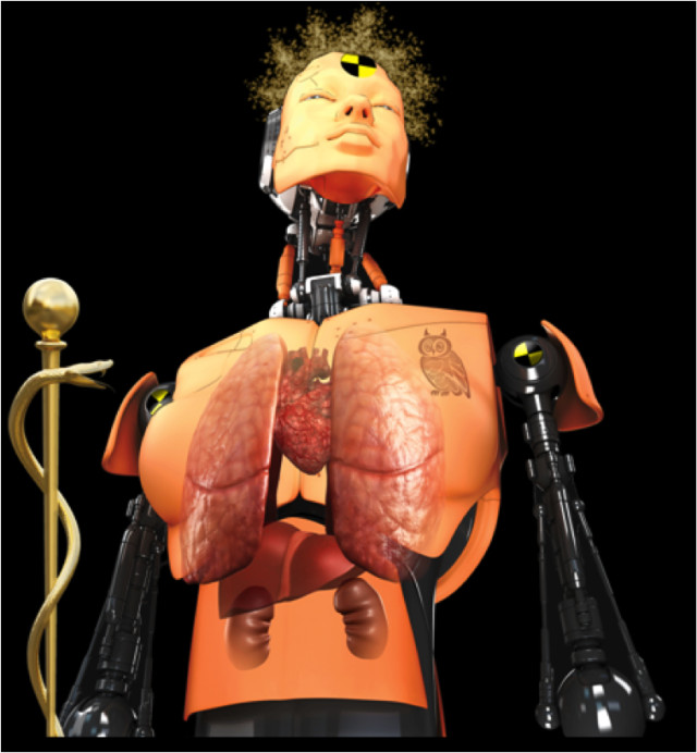 Artists's concept of the ATHENA desktop human 'body' that's being built at the Los Alamos National Laboratory.  Scientists there say this device, that combines heart, liver, kidney and lung features, could reduce need for animal drug tests in checking a drug's toxicity. (Los Alamos National Laboratory)