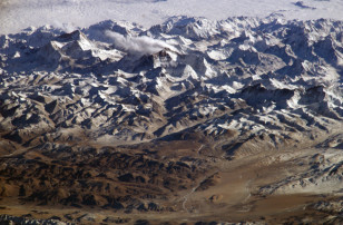 The Himalayas as seen from the International Space Station (NASA)