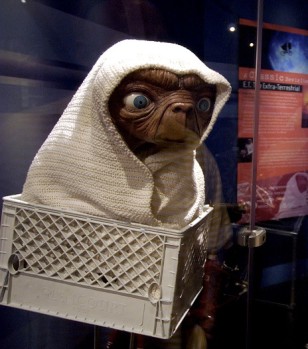 The original ET from the bicycle escape scene from Steven Spielburg's 1982 blockbuster movie. (AP Photo)