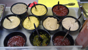 A restaurant displays its variety of condiments (Alpha via Flickr/Creative Commons)