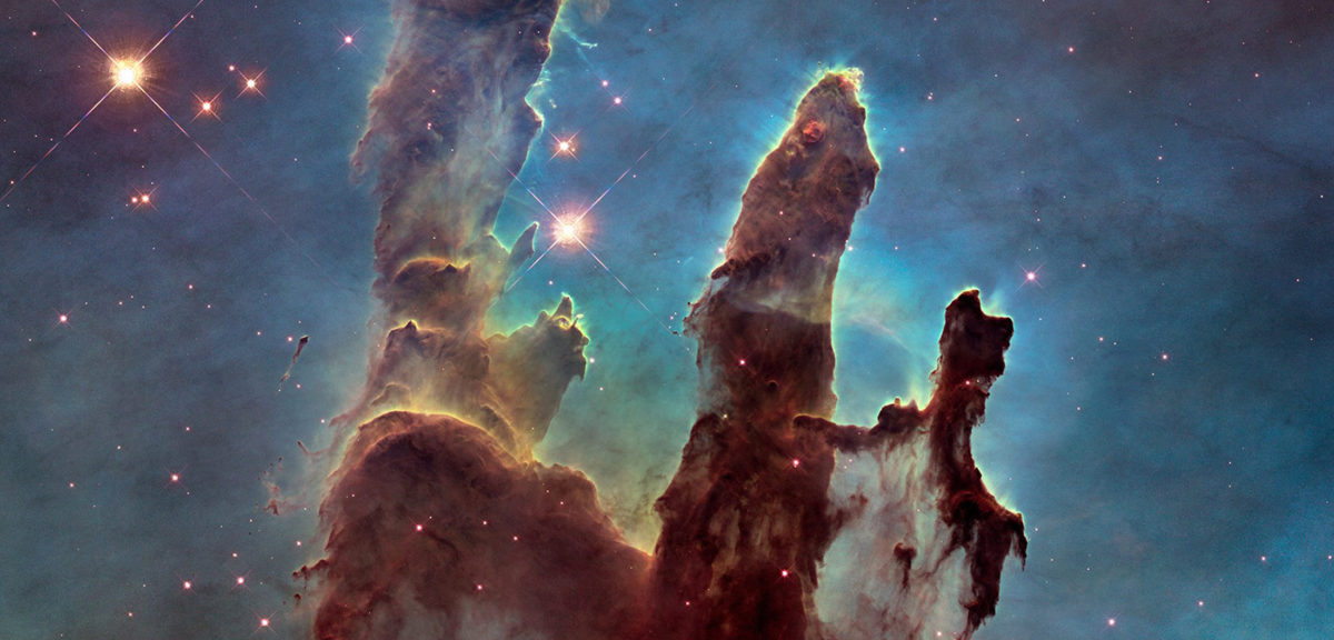 Hubble Space Telescope image of the Eagle Nebula’s “Pillars of Creation”, released 1/6/15. (NASA/ESA/Hubble Heritage Team)