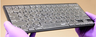 A smart keyboard that can tell who you are could help boost cybersecurity.  (American Chemical Society)