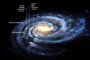 A "rippled" Milky Way may be 50 percent larger than previously estimated (Rensselaer Polytechnic Institute)