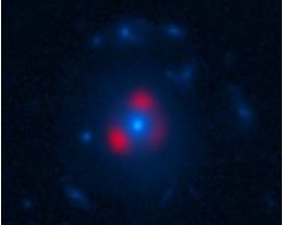 A Gravitationally-lensed distant galaxy. (Vieira et al., ALMA (ESO, NAOJ, NRAO), NASA, NRAO/AUI/NSF)