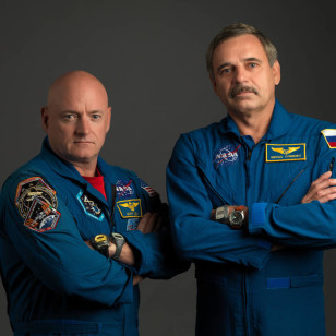 On Sept. 15, NASA astronaut Scott Kelly and Russian cosmonaut Mikhail Kornienko reached the halfway point of the first one-year mission to the International Space Station. (NASA)