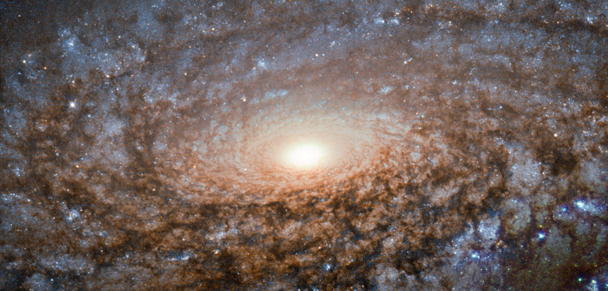 This new image of the spiral galaxy NGC 3521 was captured by the NASA/ESA Hubble Space Telescope released on 9/21/15. It’s a member of a class of galaxies known as flocculent spirals and is located almost 40 million light-years away in the constellation of Leo. (ESA/Hubble & NASA and S. Smartt (Queen's University Belfast))