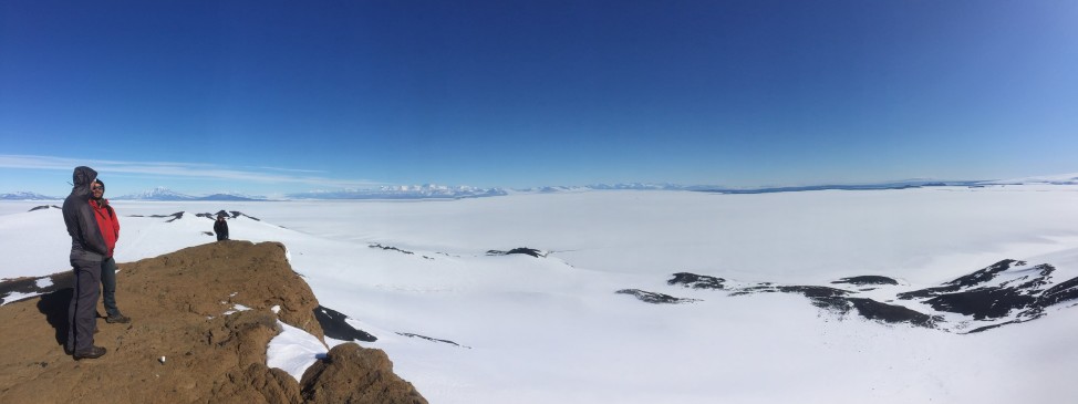 The view from atop Castle Rock. On the horizon you can see open water. (Photo by Refael Klein)