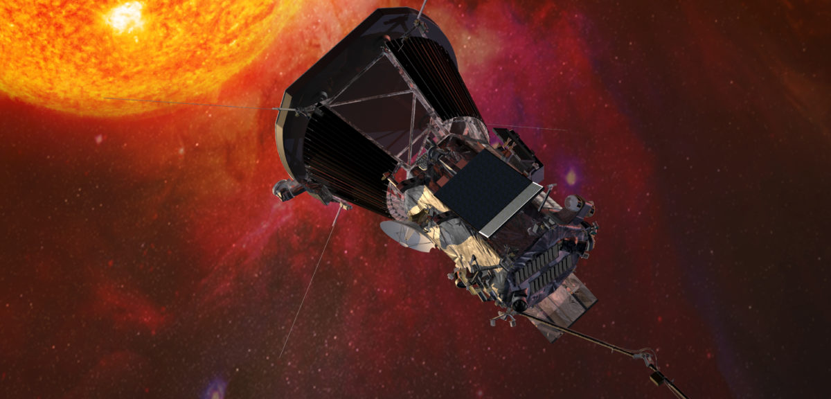 NASA plans to send a spacecraft to within 6.5 million kilometers of the sun's surface next summer. Here’s an artistic rendering of the Parker Solar Probe heading toward the Sun. On May 31, the spacecraft was named to honor astrophysics Eugene Parker who discovered the solar wind in 1958. (Johns Hopkins University Applied Physics Laboratory).