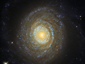This is a NASA/ESA Hubble Space Telescope image of Galaxy NGC 6753 was released on September 18th. This galaxy is said to be one of only two known spiral galaxies that were both massive enough and close enough to permit detailed observations of their galactic coronas, which can only be detected by their X-ray emissions. (NASA/ESA/Hubble)
