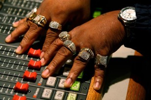 Curtis Bynum "working the boards" in one of the VOA studios.