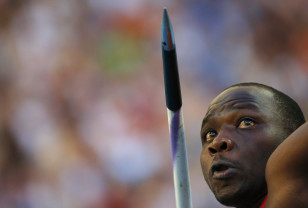 Julius Yego competes at the 2013 world championships in Moscow, Russia. Photo: Reuters