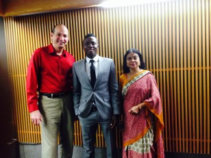 Sonny, Samuel Inkoom and longtime VOA colleague Roquia Haider