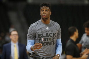 Denver Nuggets guard Emmanuel Mudiay. Photo: David Zalubowski / AP