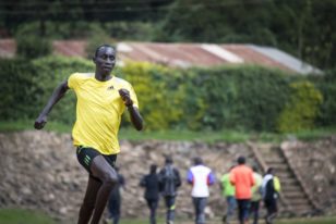 James Nyang Chiengjiek is training for the Rio Olympics in Brazil.