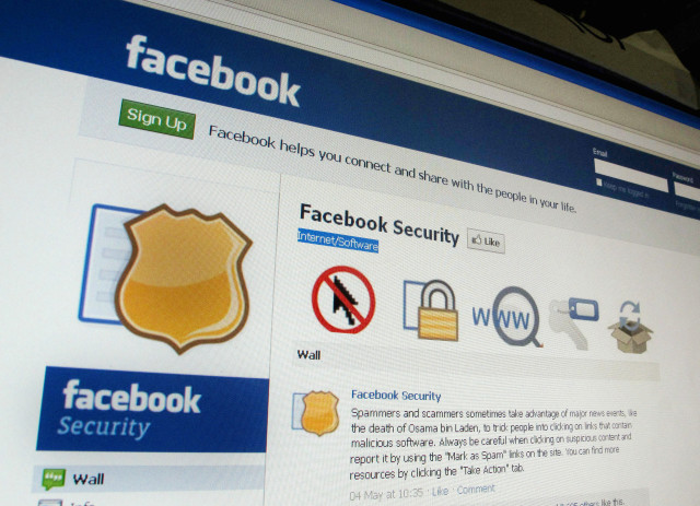 A page from the Facebook website is seen in Singapore, May 11, 2011. (Reuters)