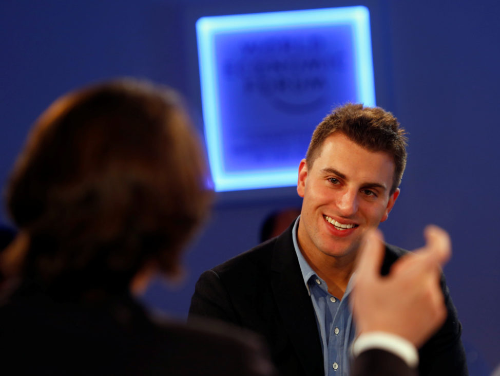 FILE -Brian Chesky, CEO of Airbnb, Davos, Switzerland. (Reuters)