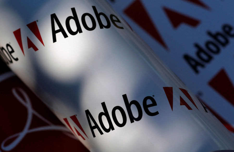 FILE - Adobe company logos are seen in this picture illustration taken in Vienna. (Reuters)