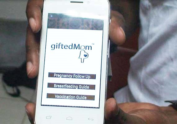 A screenshot from the GiftedMom app, with links to various information relating to pregnancy and infant health. (GiftedMom)
