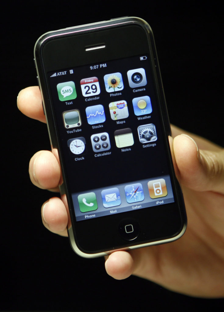 FILE - This June 29, 2007 photo shows the new Apple iPhone in New York. (AP)