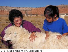 Navajo mother and child