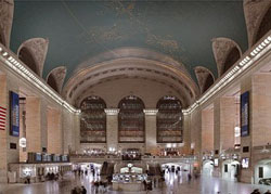 Rail commuters from the suburbs may have been ordinary folks, but many of the terminals in which they arrived for work downtown were veritable transportation cathedrals. This is New York’s famous Grand Central Station, to which commuters arrived on 67 tracks. (Carol M. Highsmith)