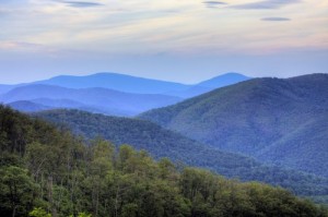 The Appalachian Trail winds right through Virginia’s gorgeous Shenandoah National Park.  Along it, you’ll find both “day trippers” and thru hikers, mostly heading south from Maine to Georgia.  (Brendan Reals)