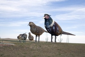 You quite literally never know what’s around the next bend on North Dakota’s “Enchanted Highway.”  The art installations provide a welcome diversion in the western part of the state. (Carol M. Highsmith)
