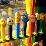 You never know what you’ll see at the Paper Moon store.  These are Pez candy dispensers, which are widely collected.  (ktylerconk, Flickr Creative Commons)