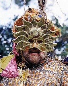 Who is that masked, or as New Orleanians prefer it, "masqued," krewe captain? (Carol M. Highsmith)