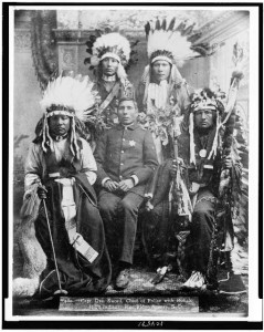 These Indians were photographed at the Pine Ridge Agency, or reservation, in South Dakota.  (Library of Congress)