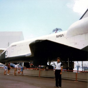 Urso Chappell had already caught the "fair bug" by the time he checked out the U.S. space shuttle at the '84 Louisiana World Expo.  (ExpoMuseum.com)