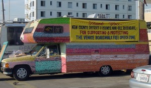 Apparently the issue of speaking out on the boardwalk in Venice, California, on the Pacific Ocean near Los Angeles, was a contentious one.  (Malingering, Flickr Creative Commons)