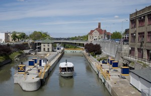 U.S. 11 crosses the Erie Canal, which, in its heyday, was thought to be the transportation corridor of the future.  (Carol M. Highsmith)