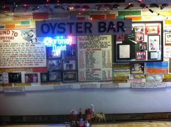 The oyster bar area, set apart from the main dining room, today.   (Wintzell's)