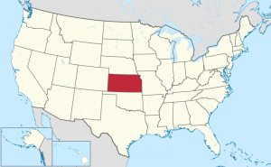 Kansas is smack in the middle of America, all right.  (Wikipedia Commons)